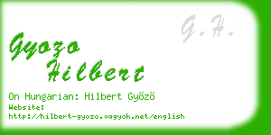 gyozo hilbert business card